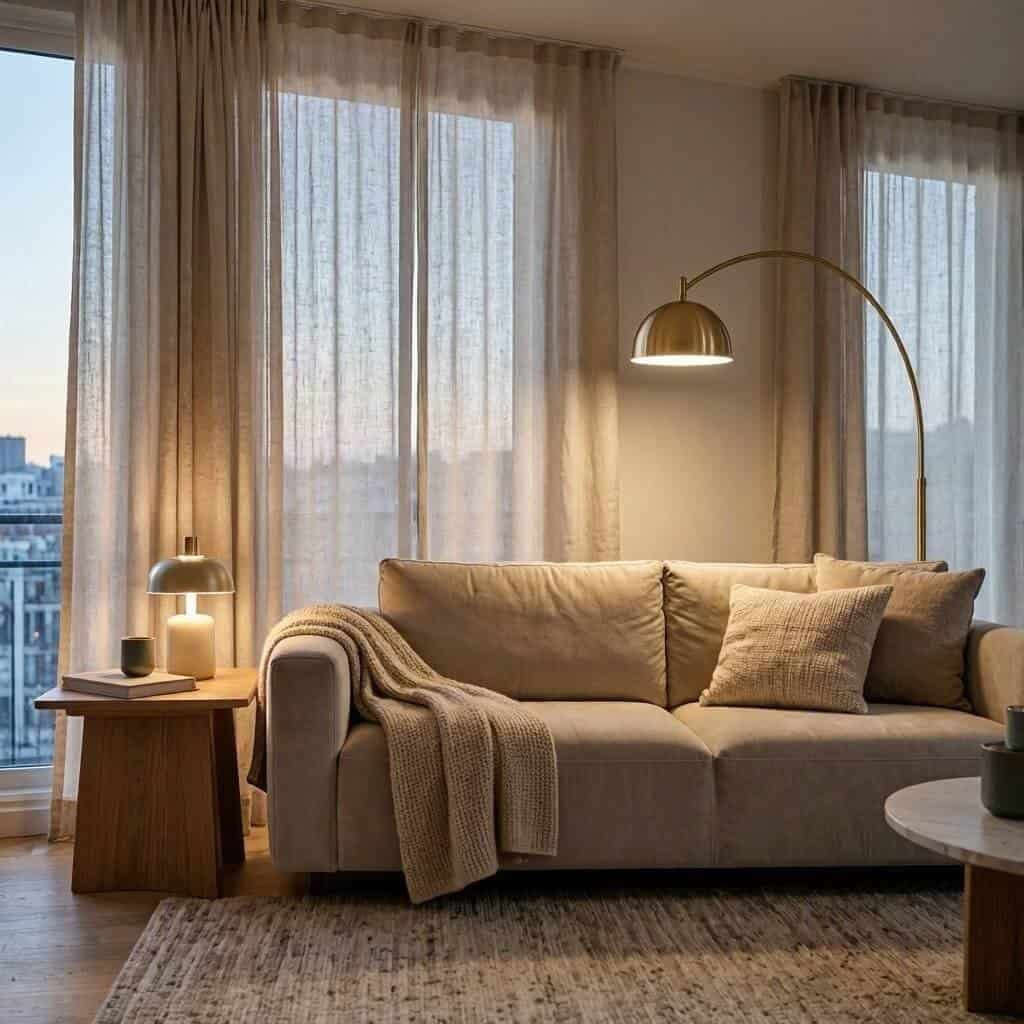 Cozy small living room interior