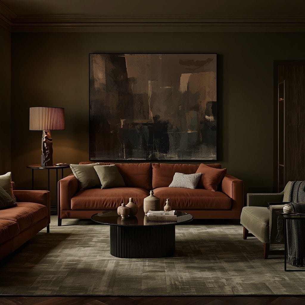 statement decor piece in a sophisticated fall interior