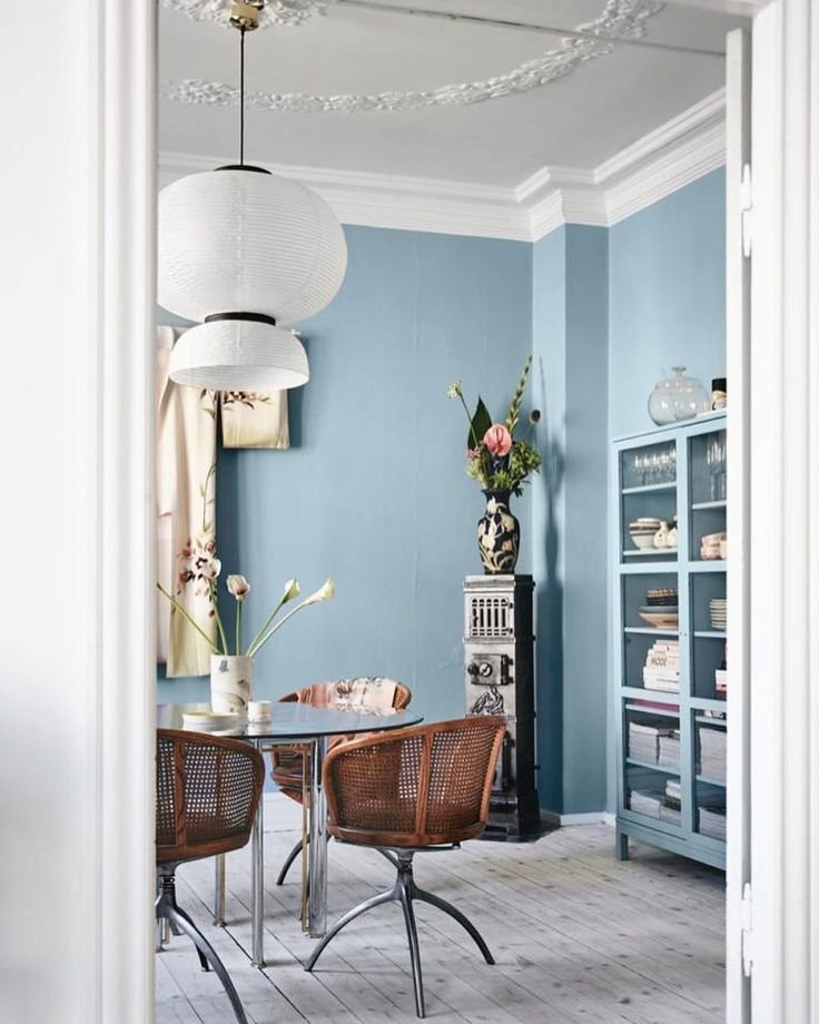 colorful dining room wall decor with artwork and decorative accents