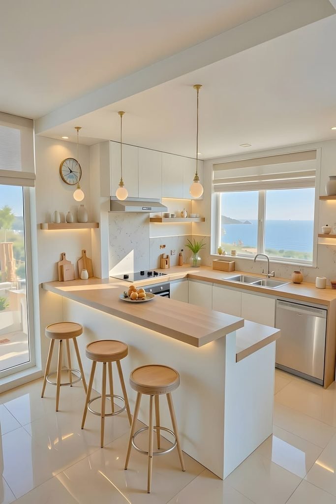 warm dining room lighting with pendant light and cozy decor