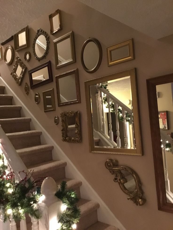 Eclectic collection of mirrors