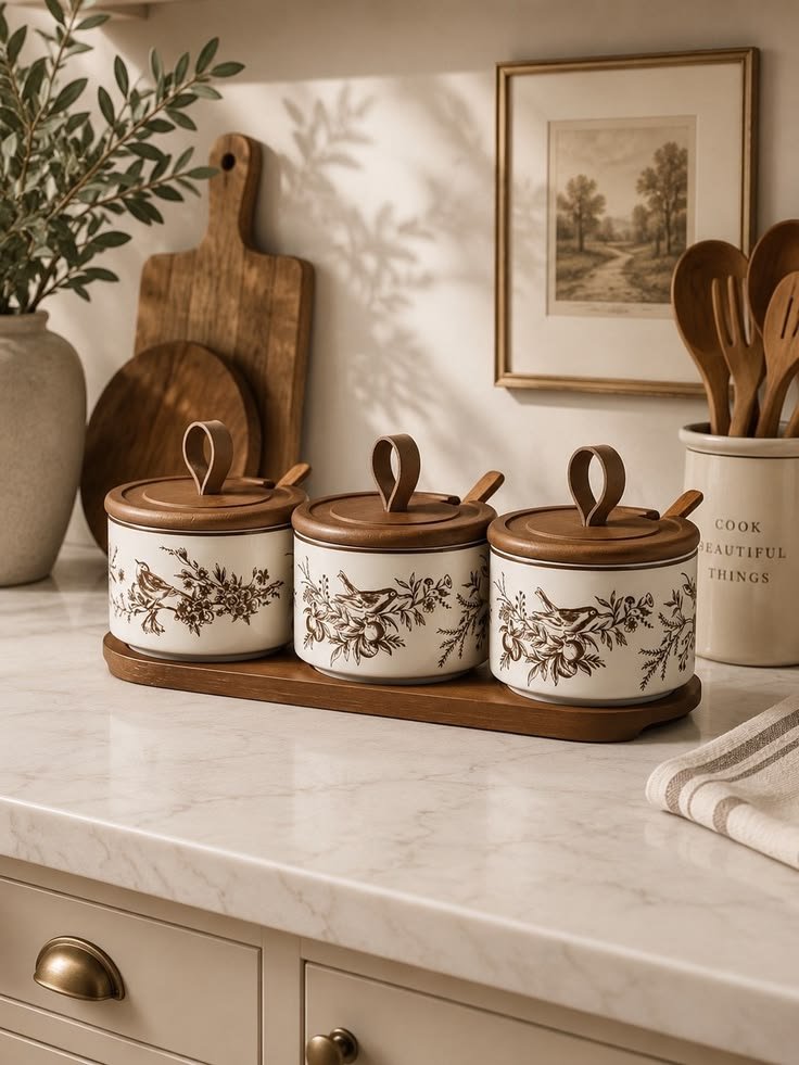 2–3 canisters dengan warna/pattern berbeda