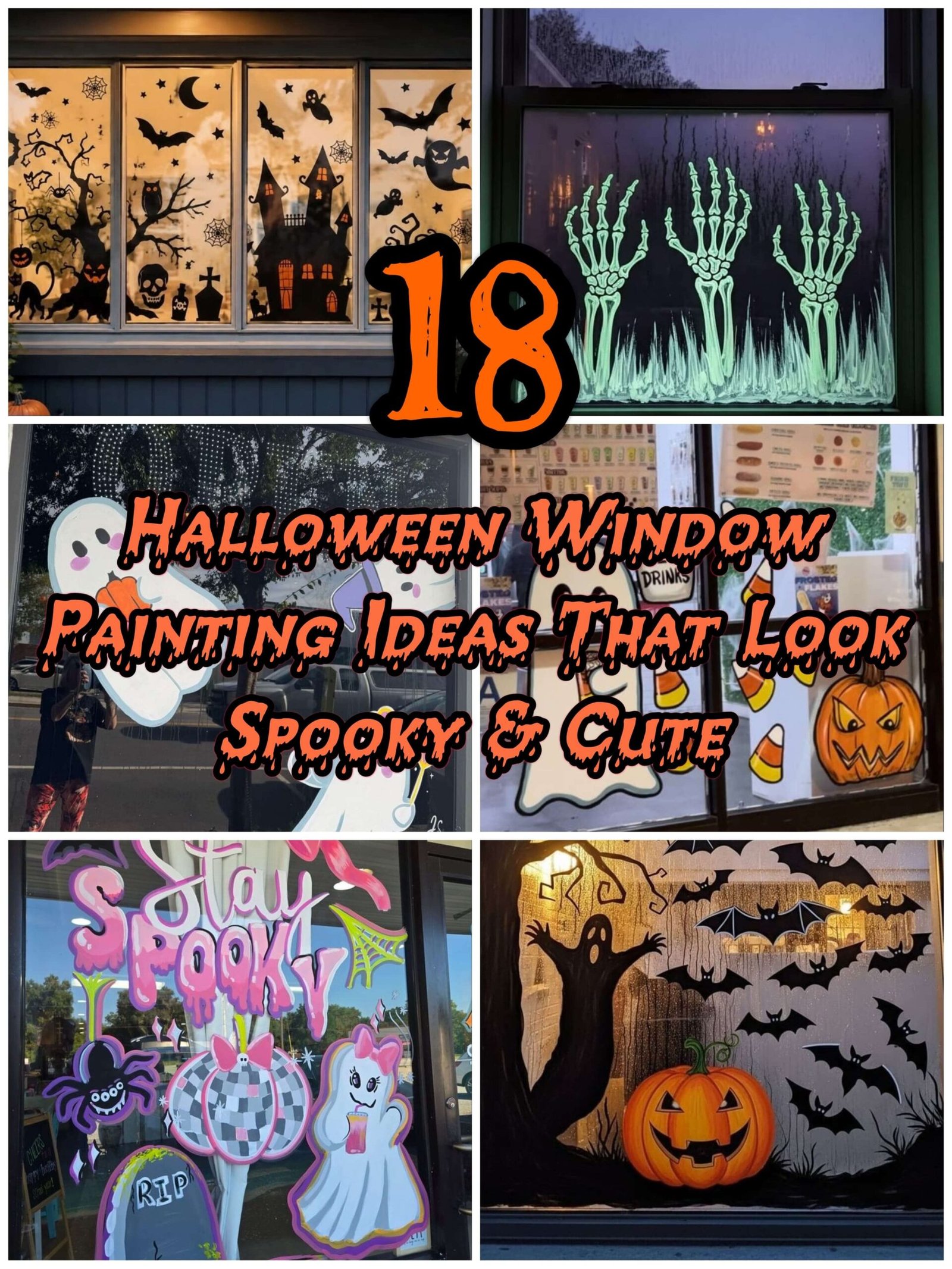halloween window painting ideas
