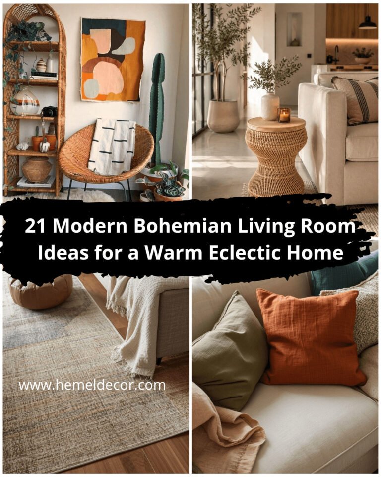 modern bohemian living room ideas