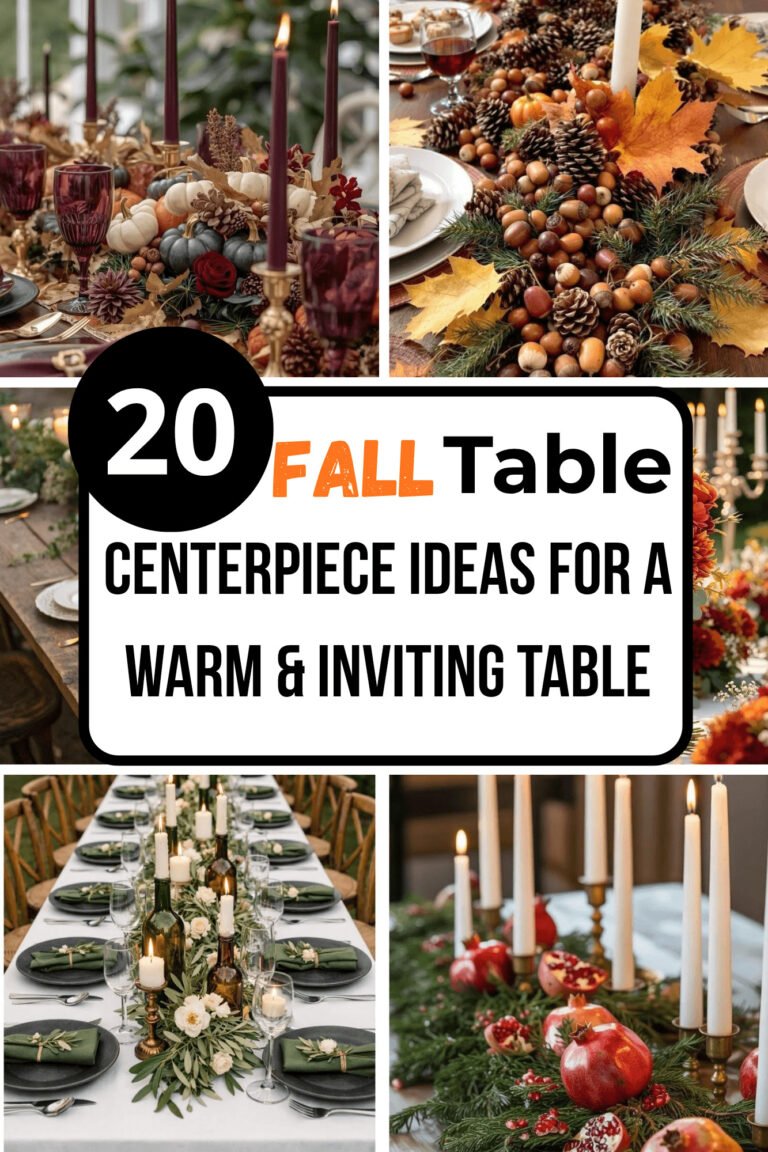 fall table centerpiece