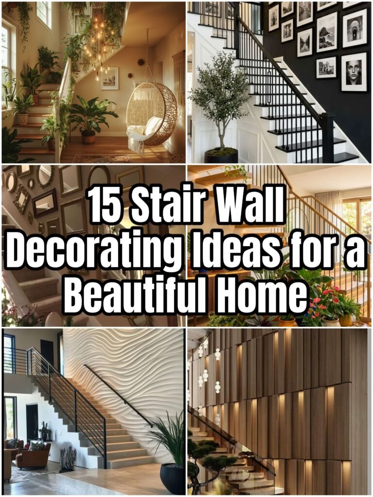stair wall decorating ideas