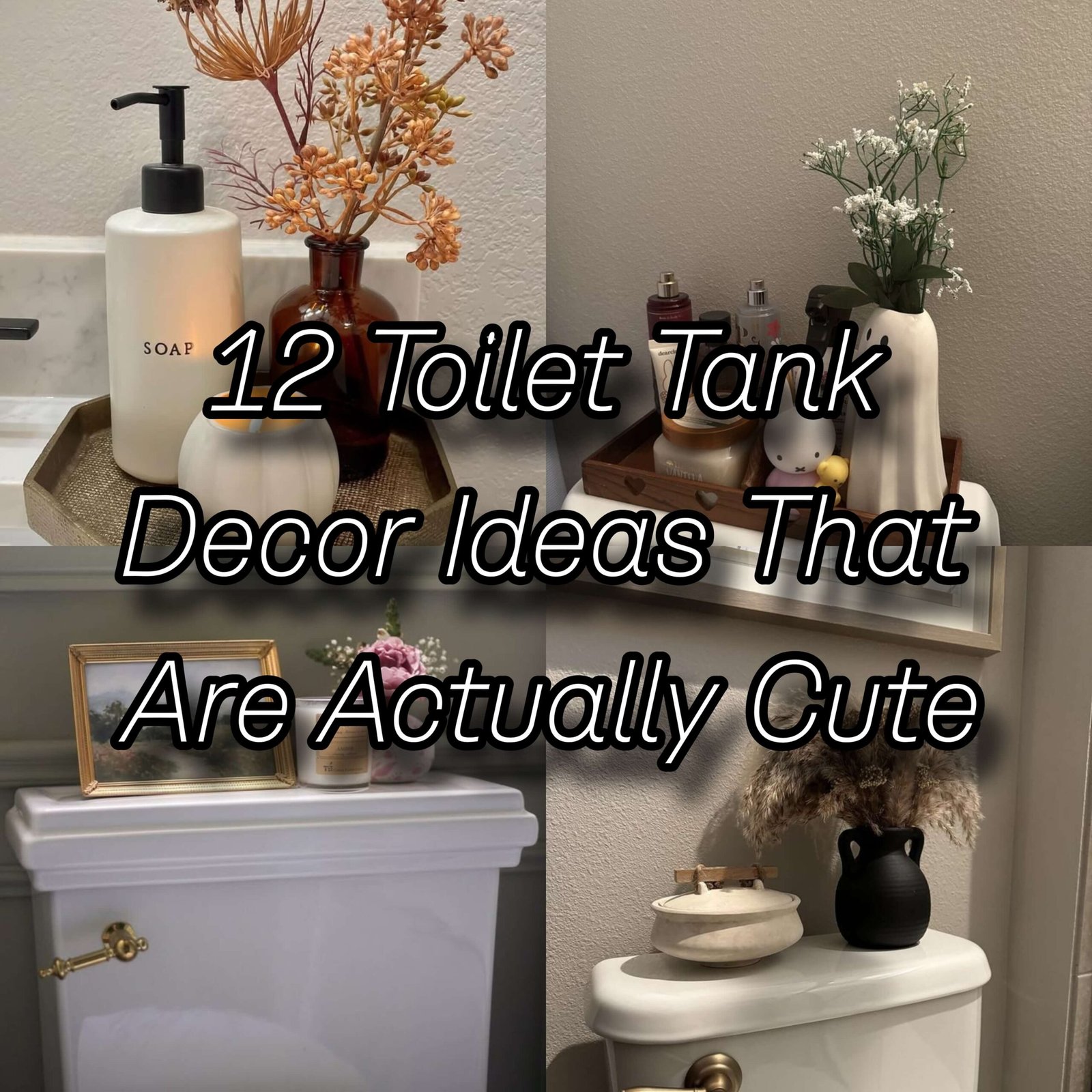 toilet tank decor ideas