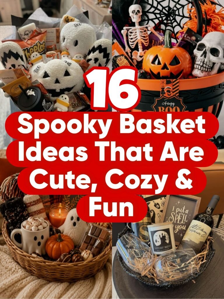 16 Spooky Basket Ideas That Are Cute, Cozy & Fun