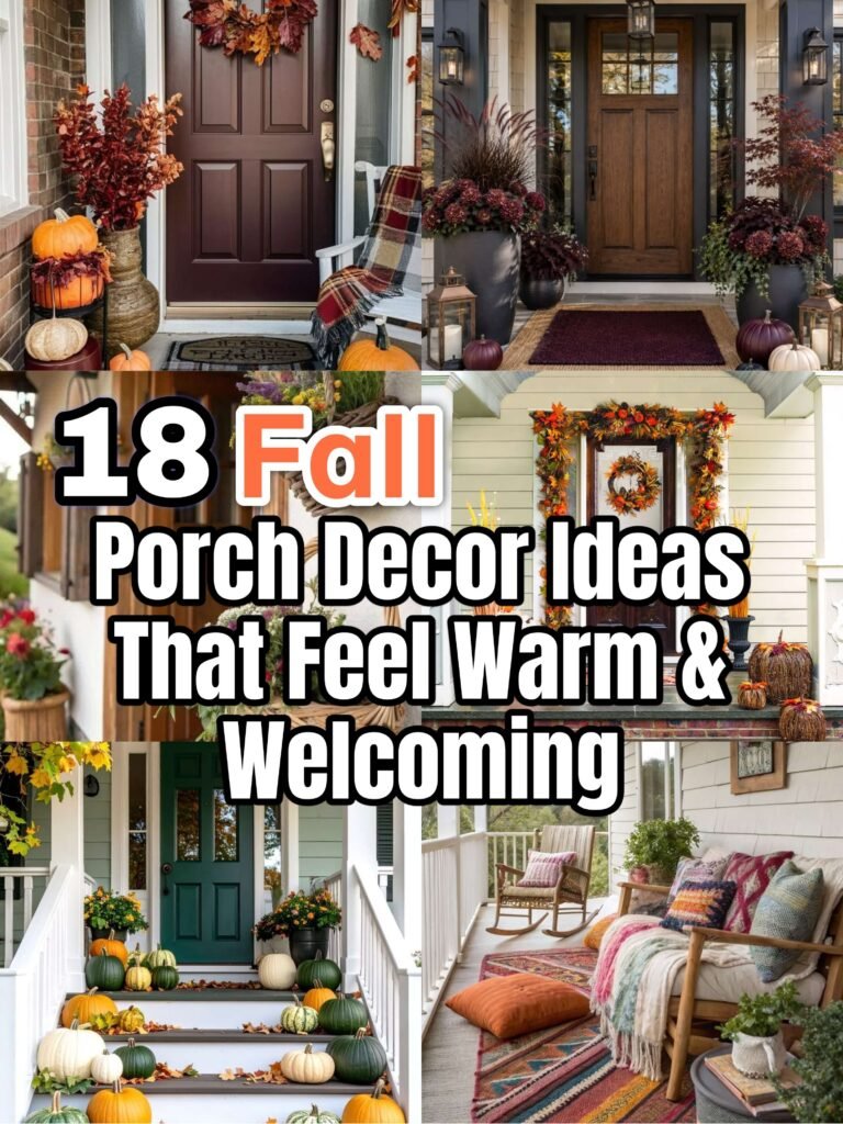 fall porch decor