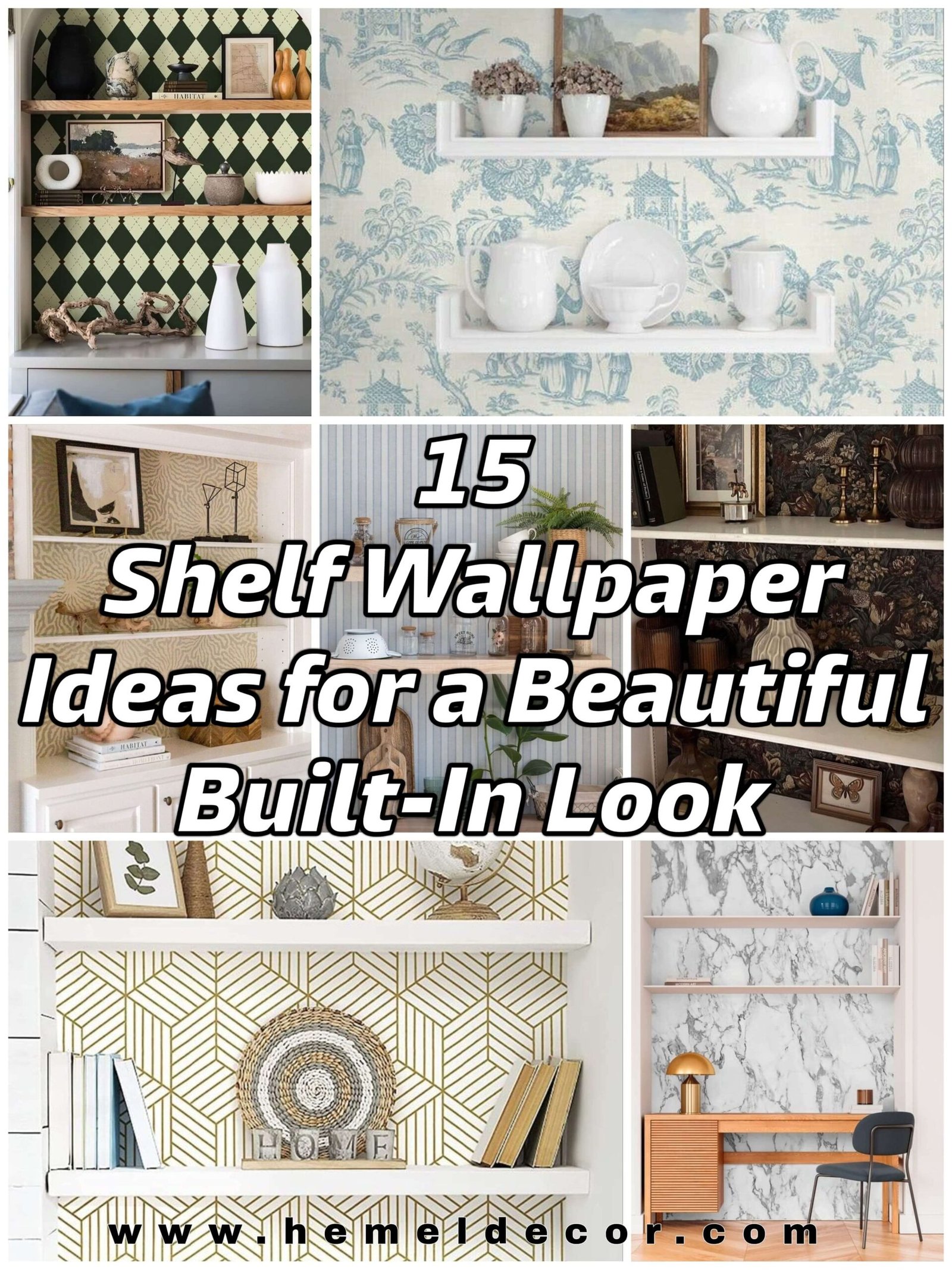 15 Shelf Wallpaper Ideas: Beautiful Patterns for Stylish Shelves