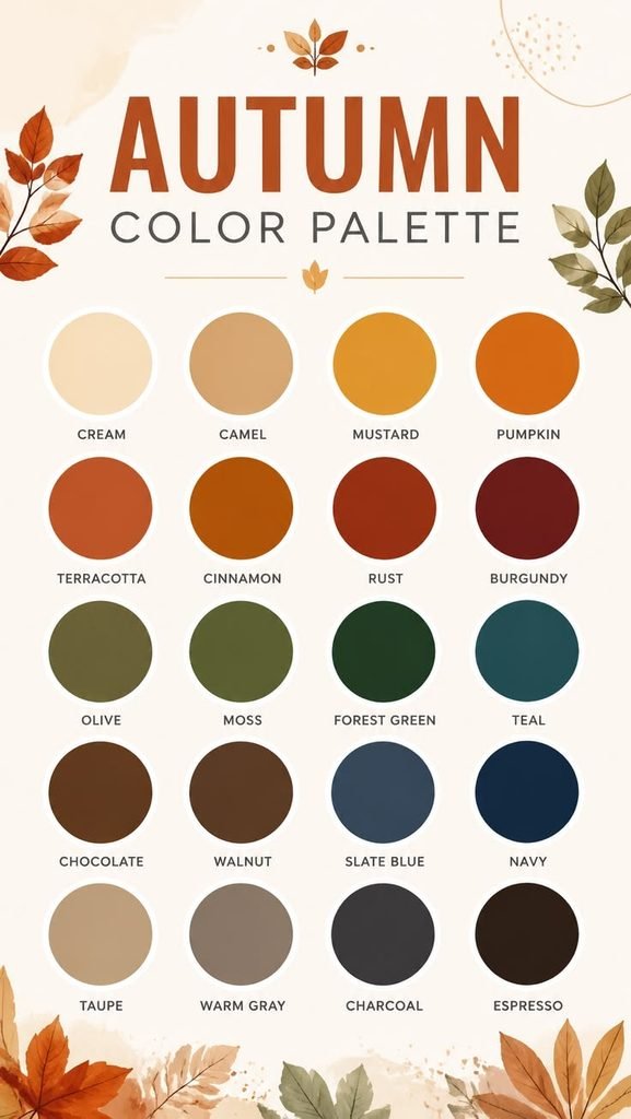 Color-coded October dry erase calendar using warm autumn marker colors