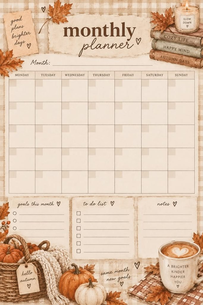 October dry erase calendar with a separate to-do list for home organization
