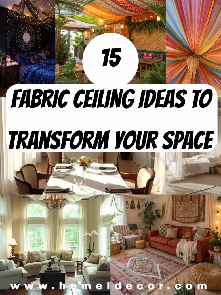 fabric ceiling ideas