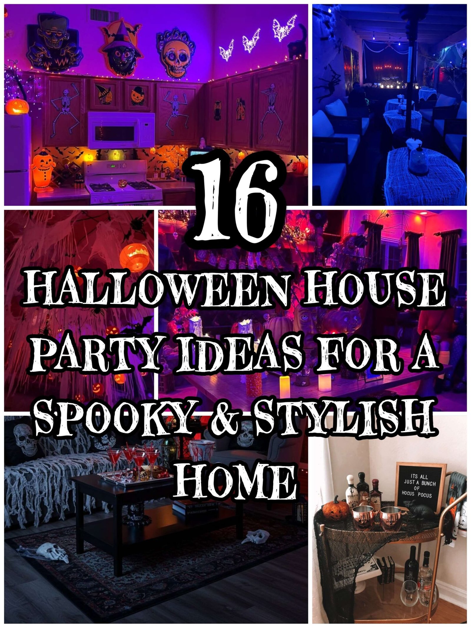 16 Halloween House Party Ideas for a Spooky & Stylish Home
