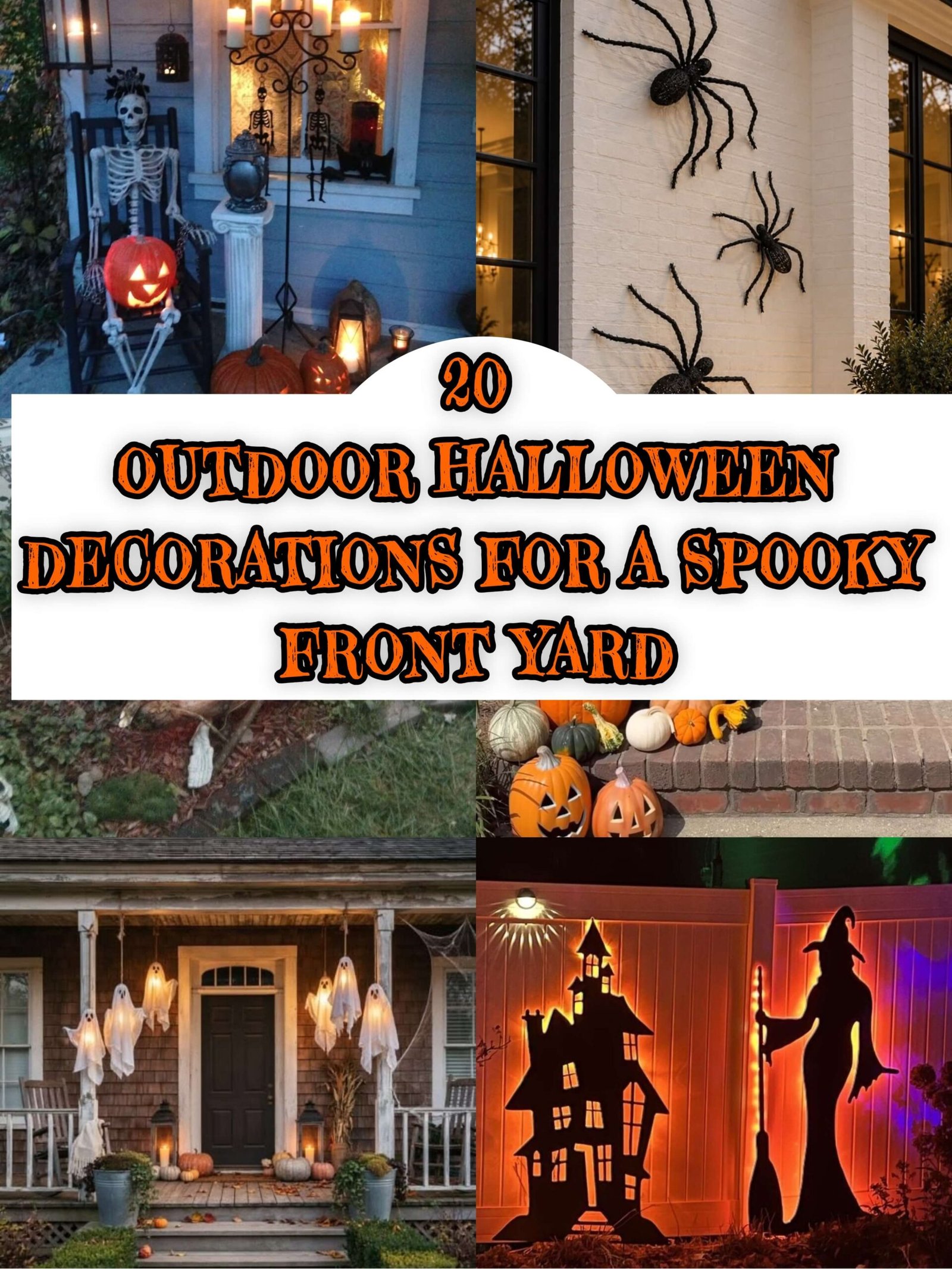 20 Outdoor Halloween Decoration Ideas That Make Your Home Look Spooky